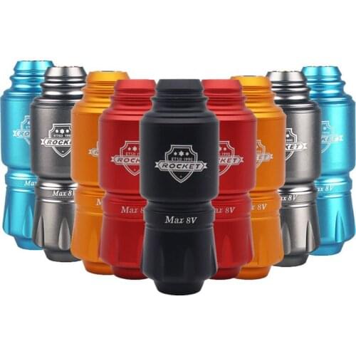 New Tattoo Kit Rocket Mini Rotary Tattoo Machine Pen With Powerful Tattoo Power Supply Mini Wireless Tattoo Set