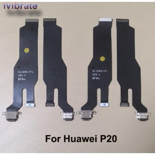 Original new For Huawei P20 Main Board Flex Cable P20 USB Charger Mother board Motherboard Connect LCD Ribbon Flex Cable Repair