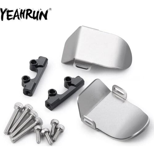 YEAHRUN RC Car Stainless Steel Axle Protector Plate for for 1/24 Axial SCX24 90081 Upgrade Accessories