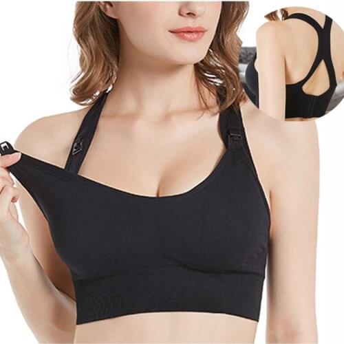 PatPat 2021 New Arrival Maternity Plain Nursing BraBreastfeeding Bra Pregnancy Clothes Maternity Feeding Bra for Soutien Gorge
