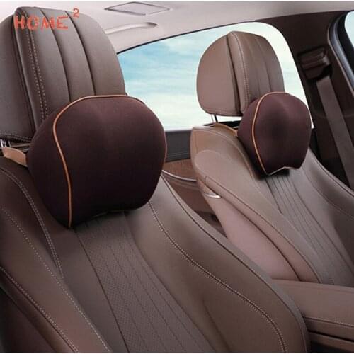 Car Neck Massage Pillow 3D Memory Foam Safety Seat Support Headrest Cushion for KIA LADA Volvo BMW Audi Land Rover Car Styling