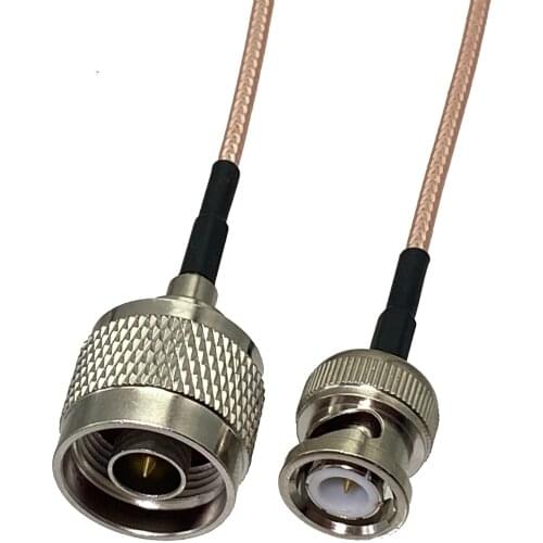 1pcs RG316 N Male Plug to BNC Male Plug RF Coaxial Converter Connector Pigtail Jumper Cable Straight New 4inch~20M