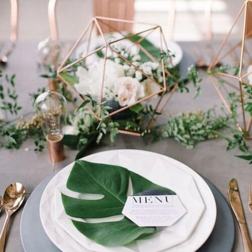 Industrial Modern Wedding Geometric Centerpieces