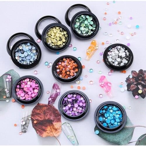 Swarovsky DIY Nail Art Jewelry Color Mermaid Symphony Glass Crystal Rhinestone Macarons Nail Decoration Rhinestone