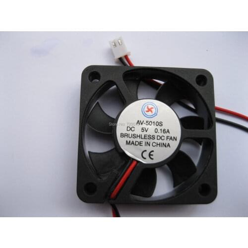 1 pcs Brushless DC Cooling Fan 7 Blade 5V 5010S 50x50x10mm 2 Wire