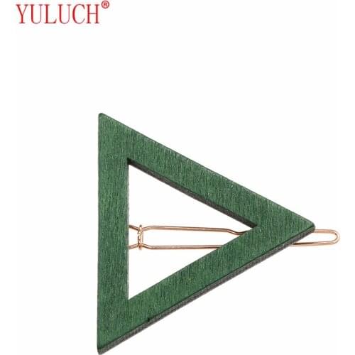 YULUCH 2018 Fashion Woman jewelry African Retro Wood Triangle Hairpin Summer New Arrival Hairwear Party Gift