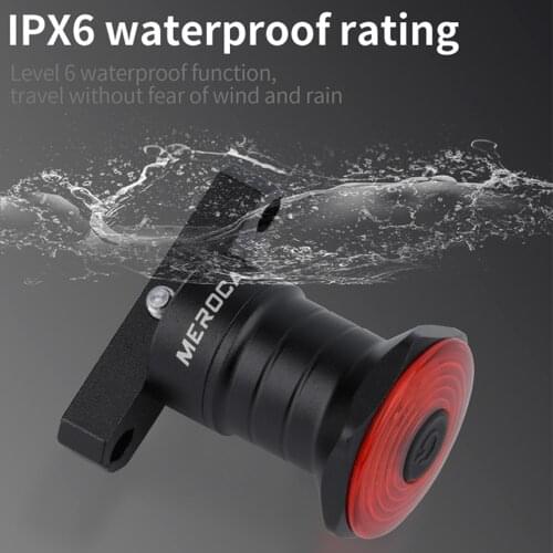 Bike Tail Light Brake Sensing Rear Lights Ultra Bright LED Warning Bicycle Flashlight USB Rechargeable IPX6 Waterproof Cycling