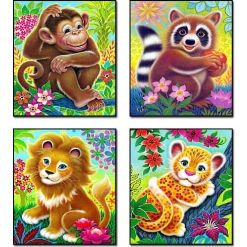 Animals Lion Hot Sale Diamond Embroidery, Diamond Painting Cross Stitch, Picture Of Rhinestones Full Square Diamond Mosaic Kits