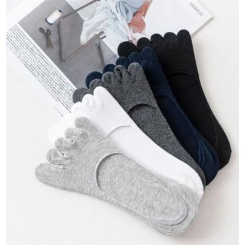 1pair socks men 5 finger socks cotton spring summer comfortable breathable toes sock mens 5 finger short sock