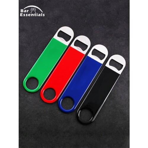 Best Promotion Top Seller 1PC Multifunction Bottle Opener Large Stainless Steel Flat Bottle Opener Tool Bar Beer Wine Openers