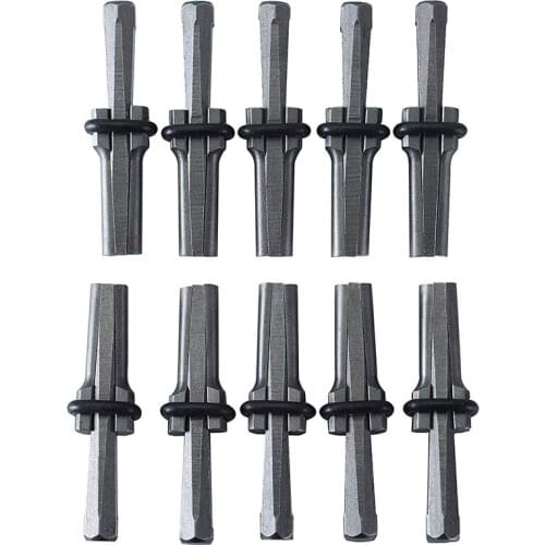 10 Set 9/16inch Plug Wedges Feather Shims Concrete Rock Stone Splitter Hand Tools 14Mm