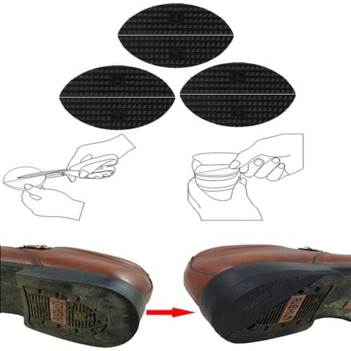 3 Pair Shoe Repair Rubber Shoes Boots Heels Sole Repair Plates Taps Guard Mats Rubber Shoe Soles Anti-slip Rubber Soles Repair