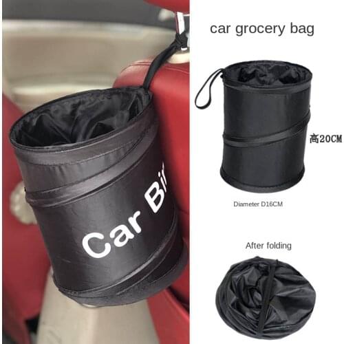 Car trash can Hanging multifunctional home outdoor storage bucket trash can household cleaning portable trash can