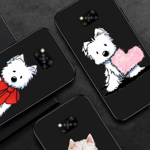 Westie dog cite cartoon Phone Case For Xiaomi Mi Redmi Note 7 8 9 pro 8T 9T 9S 9A 10 Lite pro