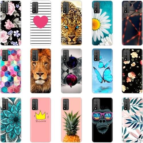For Xiaomi Poco M3 Case Phone Cover Silicone Soft Back Cases For Poco M3 Case Printing Clear TPU Funda For Xiaomi Poco M3 Bumper
