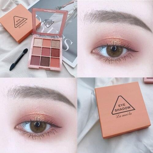 Net red with eye shadow disc nine-color pearl matte unicorn flash powder sequin animal eye shadow mashed potato eye shadow disc