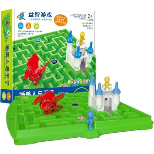 Kids Puzzle Sleeping Beauty Castle Maze Game Board Game Space Imagination Parent-child Maze Chess Thinking Logic Toys Toy