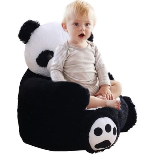 Kids Panda Bear Plush Chair Comfy Animal Sofa Backrest Armchair Children Sofa Cartoon Toy Lazy Cute Baby Kids Small Sofa Seat
