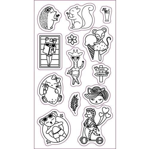 French transparent Clear Silicone Stamp/Seal for DIY scrapbooking/photo album Decorative B0997