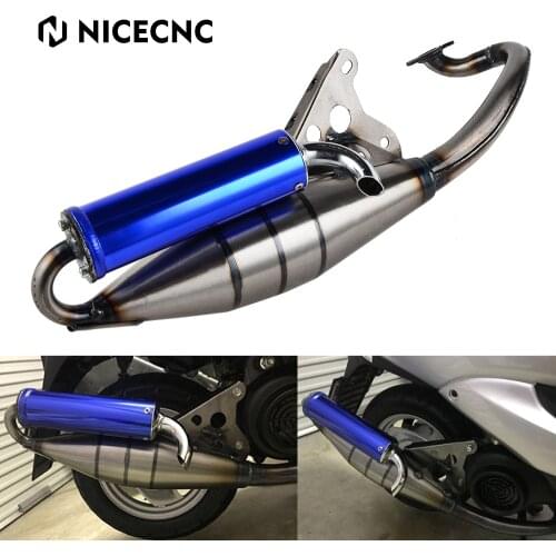 New Exhaust System Muffler Pipe For 50CC E40QMB 1PE40QMB Engines Scooter Mopeds Scooter Exhaust Muffler Pipe Slip On