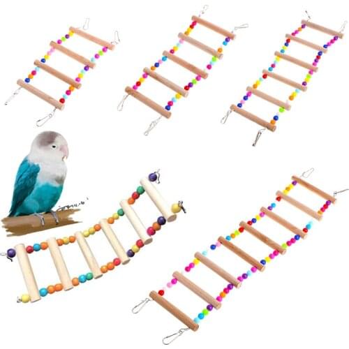 Parrots Ladders Pets Birds Climbing Toys for Parrots Game Bird Calopsita Parakeets Accessories Stairs with Balls Agapornis Toys