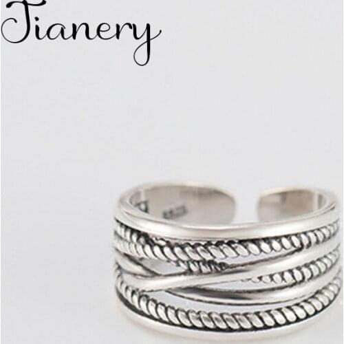JIANERY Bohemian Silver Color Multi-layer Rings For Women Men Jewelry Opening Finger Rings