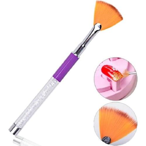 French Tip Nail Brush Black Handle Drawing Painting Pen Design Manicure Acrylic UV Gel Nail Art Tool