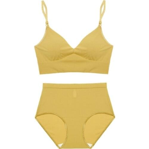 Women Lingerie Sets Lounge Underwear Woman Seamless Bra Set Sexy Panties Wire Free Bralette Underwear Set The Freedom Bra