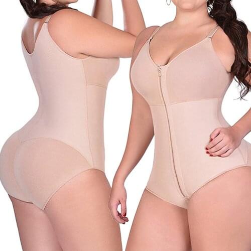 NEMOLEMON Overbust Waist Trainer Slimming Shaper Control Panties Bust Push Up Shapewear Butt Lifter Zip up Bodysuit Plus Size 6X