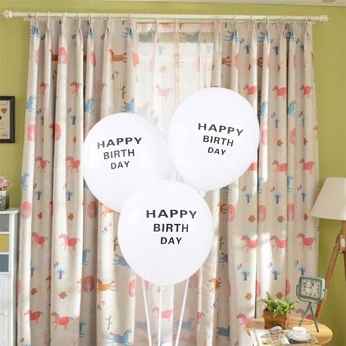 100pcs 12 Inch Birthday Balloons HAPPY BIRTH DAY TO YOU Letter Printing Balloons Latex Balloons