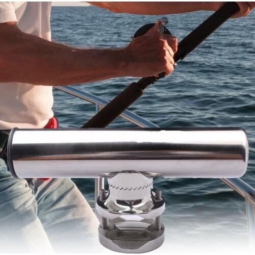 80%HOTStainless Steel Marine Yacht Boat Clamp-on 19mm-32mm Fishing Rod Holder Stand