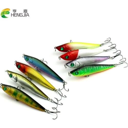 Best ABS Plastic Pencil wobbler saltwater Fishing Lures 8.5cm 13.6g Minnow laser bass Artificial Japan Hard bait fishing tackle