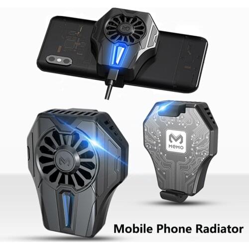 MEMO DL1 Mobile Phone Radiator Gaming Universal Phone Cooler For iPhone Samsung Xiaomi Huawei PUGB Phone Cooler Cooling Fan Case