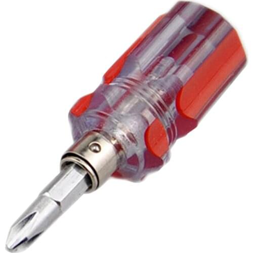 Mini Multifunction 2in1 Dual Interchangeable Function Cross Shaped Screw Driver Slotted Flat Screwdriver DIY Repair Tools