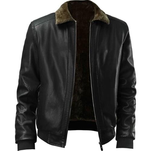 Mens Jacket Winter Keather Jacket Long-Sleeve Mens Top Lapel Cardigan Plus Velvet Casual Loose Motorcycle Clothing