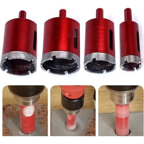 4Pcs 25/40/45/50mm Hole Saw Set Diamond Coated Hole Saw Cutter Drill Bit For Tile Marble Glass Granite