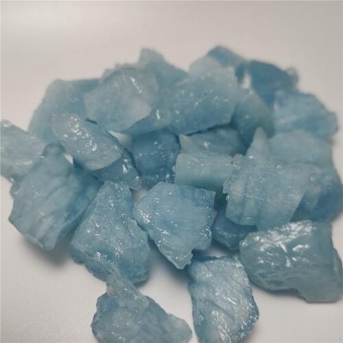 5-40mm Natural Aquamarine Quartz Beryl Gemstone Crystal Stone Mineral Specimen Hand-carved Materials for Jewellery Making