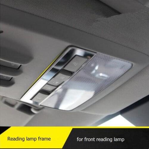 Stainless Steel Car front Reading Light Frame Cover sticker Case For Vauxhall Opel Mokka Buick ENCORE 2013-2016 Car Styling