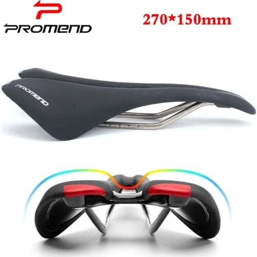 PROMEND Bicycle Seat PU Leather Mtb Saddle Shockproof Road Bike Saddle Comfortable Cycling Seats Racing Part