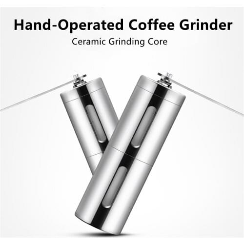 Manual Coffee Grinder Portable Mini Coffee Grinders With Washable Ceramics Grinding Core Home Office Adjustable Coffee Bean Mill