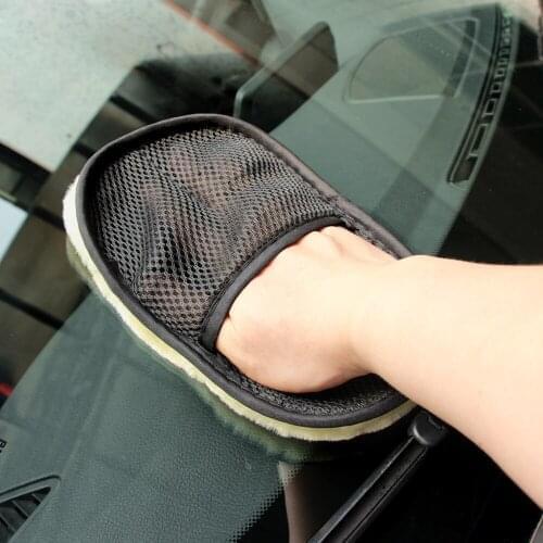 Car Styling Wool Soft Car Washing Gloves Cleaning for Renault megane 2 3 4 clio 4 duster trafic Avantime Captur DOKKER Espace