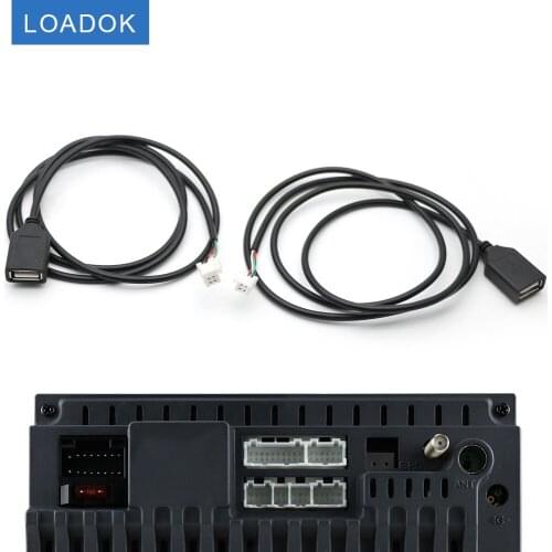 Universal USB Female Interface to 4 and 6 Pin Input Wire Connect Cable Adapter for Car Multimedia Player Android Stereo Radio