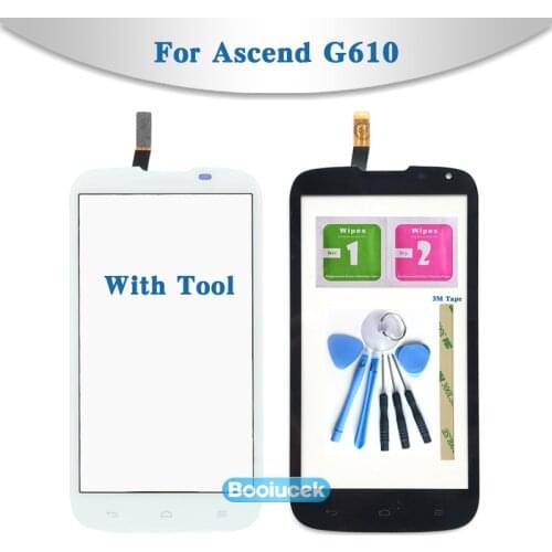 High Quality 5.0" For Huawei Ascend G610 C8815 Touch Screen Digitizer Sensor Outer Glass Lens Panel