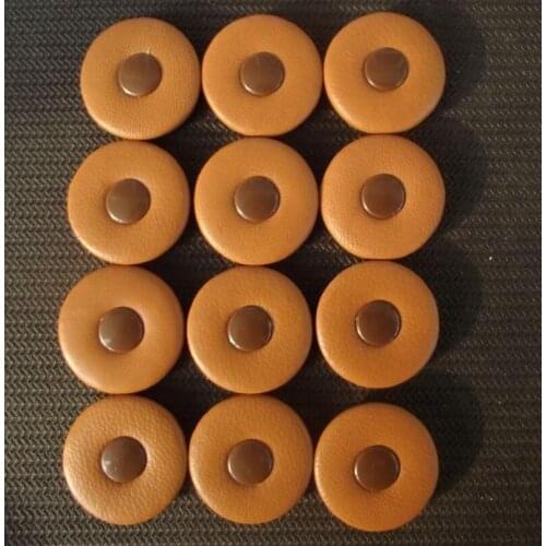15 pieces 36mm Excellent leather sax pad good material Plastic resonator