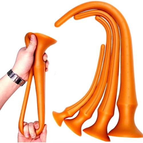 2020 New Super Long Anal Plug Vagina Anus Butt Plug Female Masturbation Male Prostate Massager Adult Anal Sex Toy For Women Men