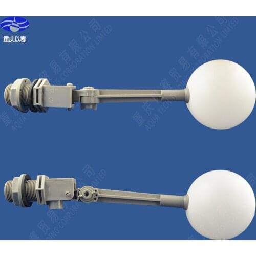 3/4" plastic float valve, big plastic float valve, plastic floating ball valve,ball cock