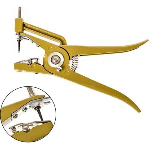 1pc Ear Tag Plier Animal Control Device Cow Sheep Livestock Animal Ear Applicator Puncher Tagger Tool Free Shipping