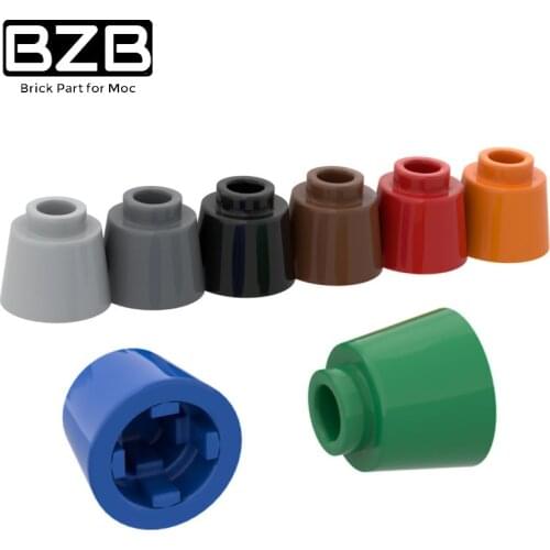BZB MOC 85975 1x1 Cone Creative High-tech Building Block Model Kids DIY Puzzle Game Technical Brick Parts Toy Best Gifts