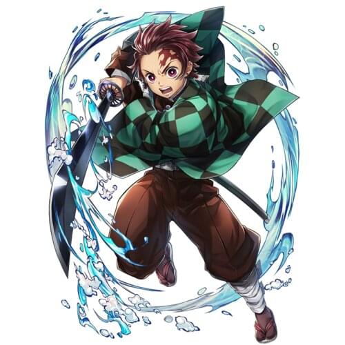 Demon Killer nezuko Camado color car stickers for Volkswagen BMW E46 E90 Passat B6 sticker