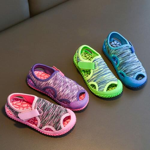 1 Pair New Summer Unisex Shoes 4-7T Soft Sole Non-Slip Kids Children Camouflage Beach Sandals Size 26/27/28/29 for Beach